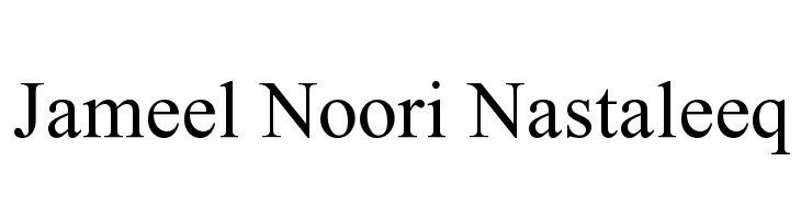 Noori Nastaleeq Font For Website